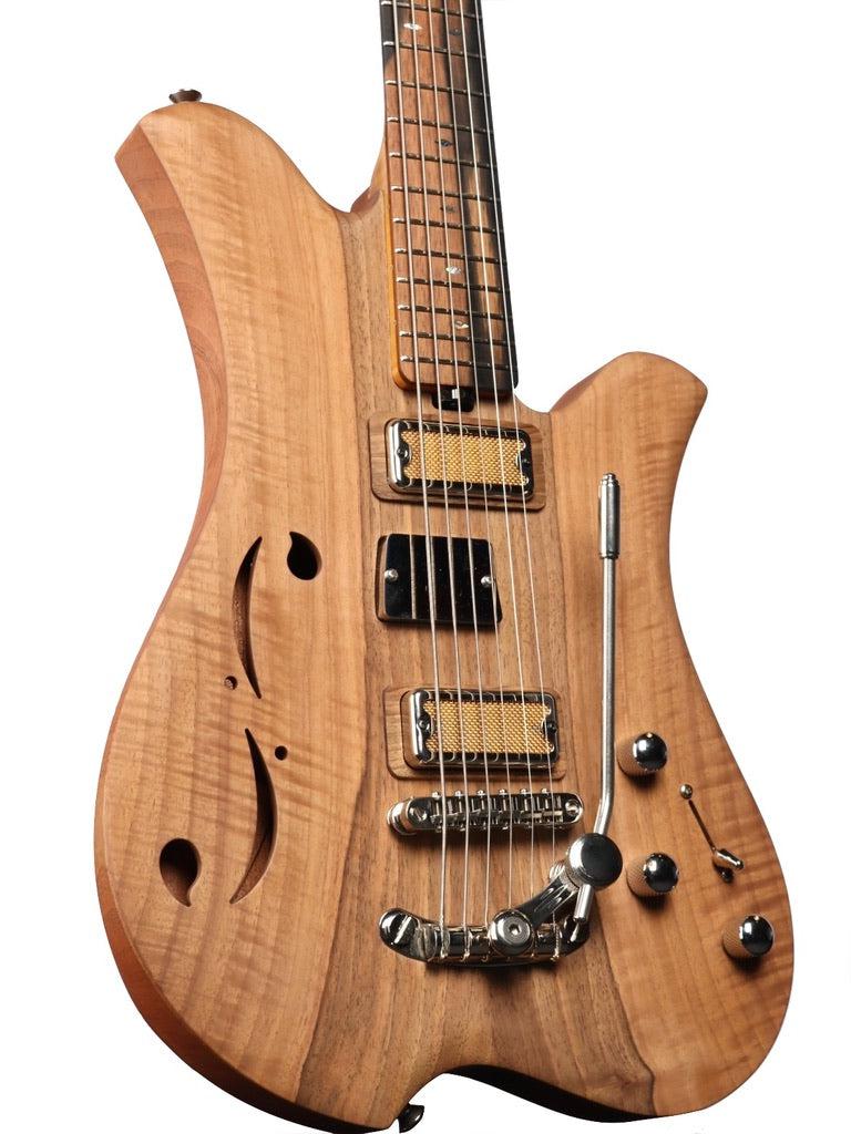 Bacci Leonardo Dual Output Semi-Hollow Noce Bacci NAMM 2024 Edition #110BLF00065 - Bacci - Heartbreaker Guitars