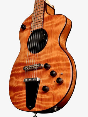 Rick Turner Model 1 Custom Deluxe Curly Redwood with Full Electronics Package #5800 - Rick Turner Guitars - Heartbreaker Guitars