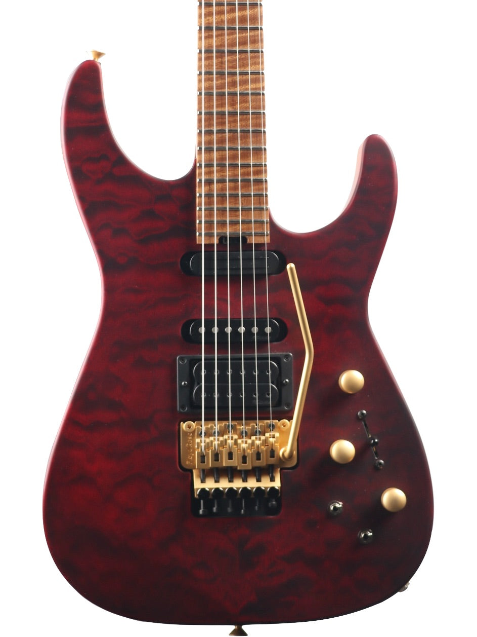 Jackson Custom Shop USA Signature Phil Collen PC1 Satin Transparent Red #13566 (Pre-Owned)