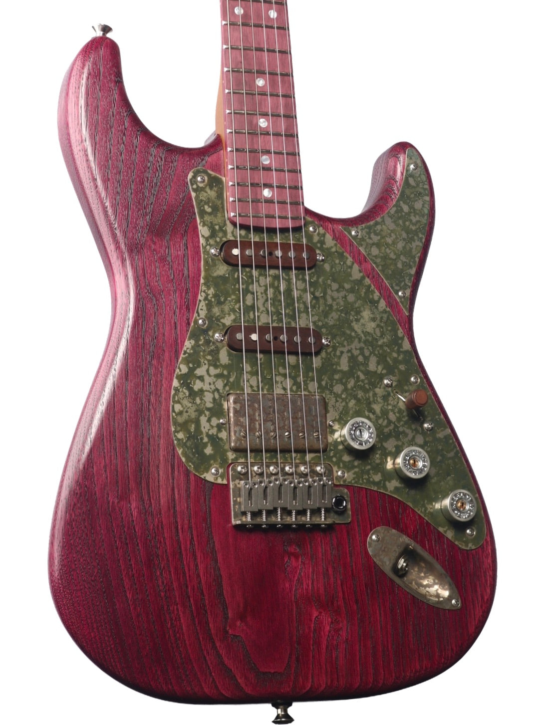 Paoletti Alfa Amaranth Chianti Wine HSS with Walnut Pickups #313426