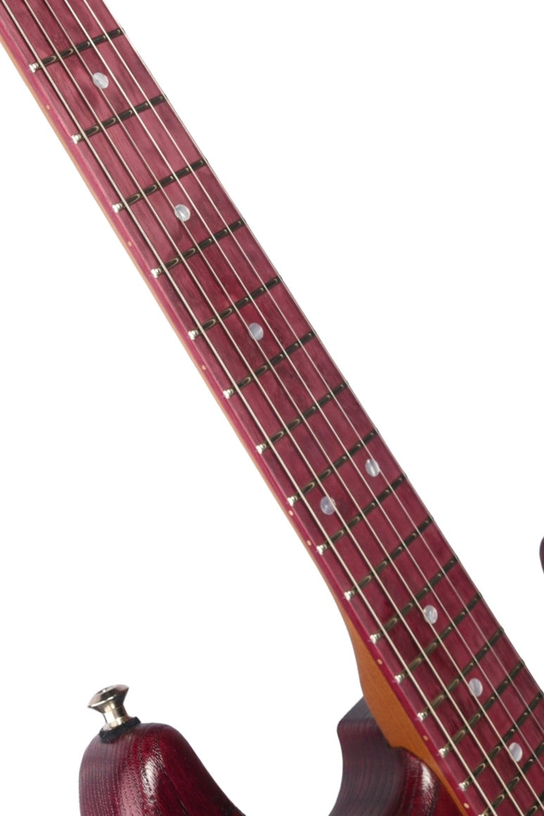 Paoletti Alfa Amaranth Chianti Wine HSS with Walnut Pickups #313426