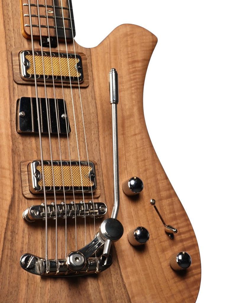 Bacci Leonardo Dual Output Semi-Hollow Noce Bacci NAMM 2024 Edition #110BLF00065 - Bacci - Heartbreaker Guitars