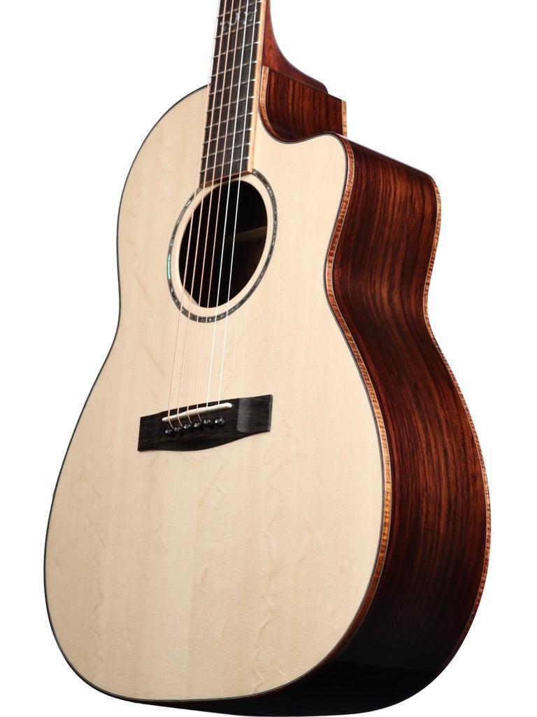 Huss and Dalton CM Custom Italian Bearclaw Spruce / Master Grade Figured Indian Rosewood #6121 - Huss & Dalton Guitar Company - Heartbreaker Guitars
