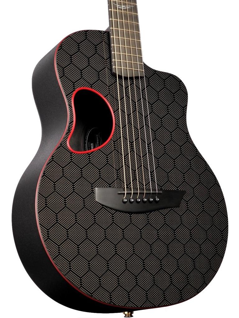 McPherson Carbon Fiber Touring Red Honeycomb Gold #12344 - McPherson Guitars - Heartbreaker Guitars
