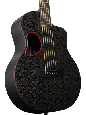 McPherson Carbon Fiber Touring Red Honeycomb Blackout Edition #20097