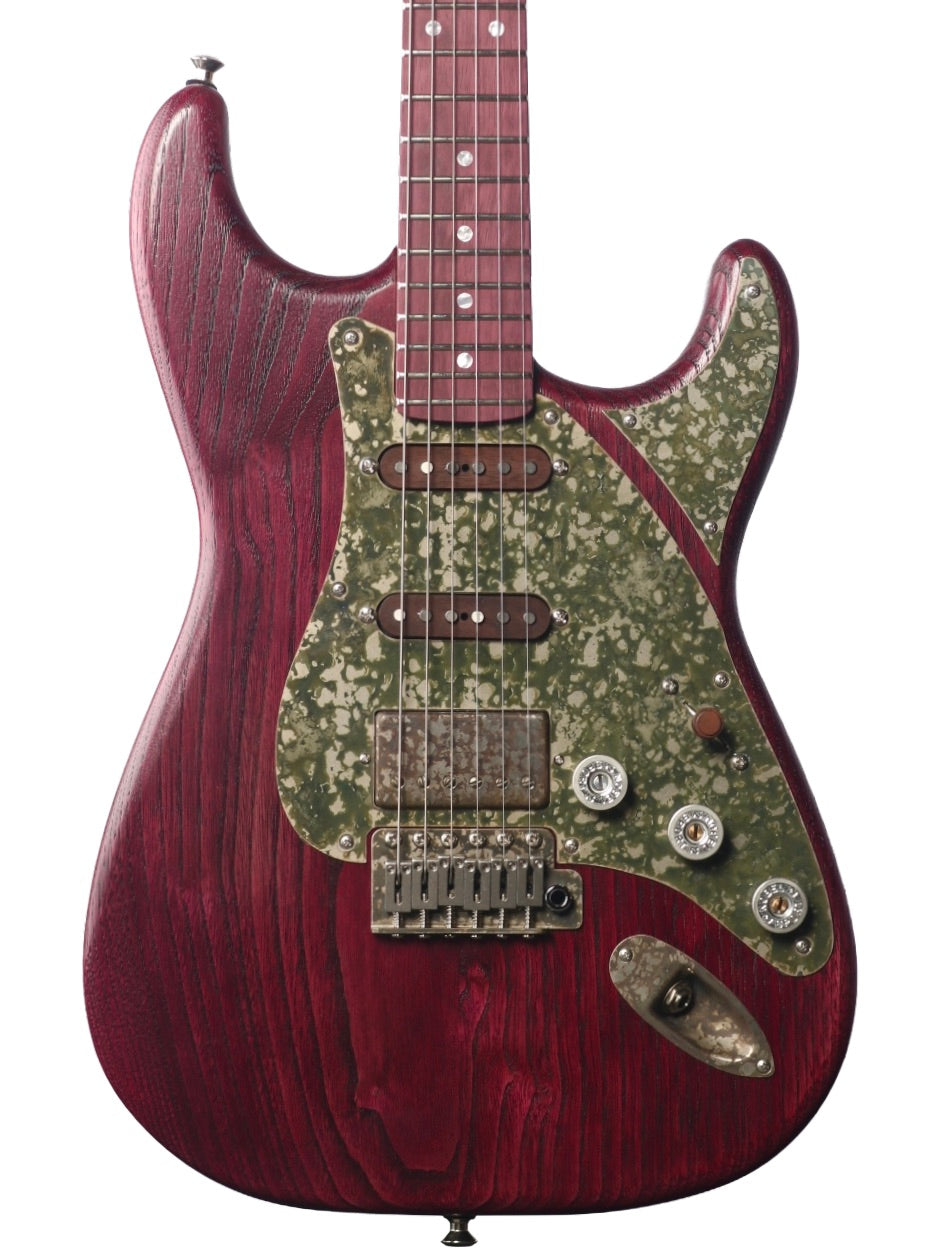 Paoletti Alfa Amaranth Chianti Wine HSS with Walnut Pickups #313426