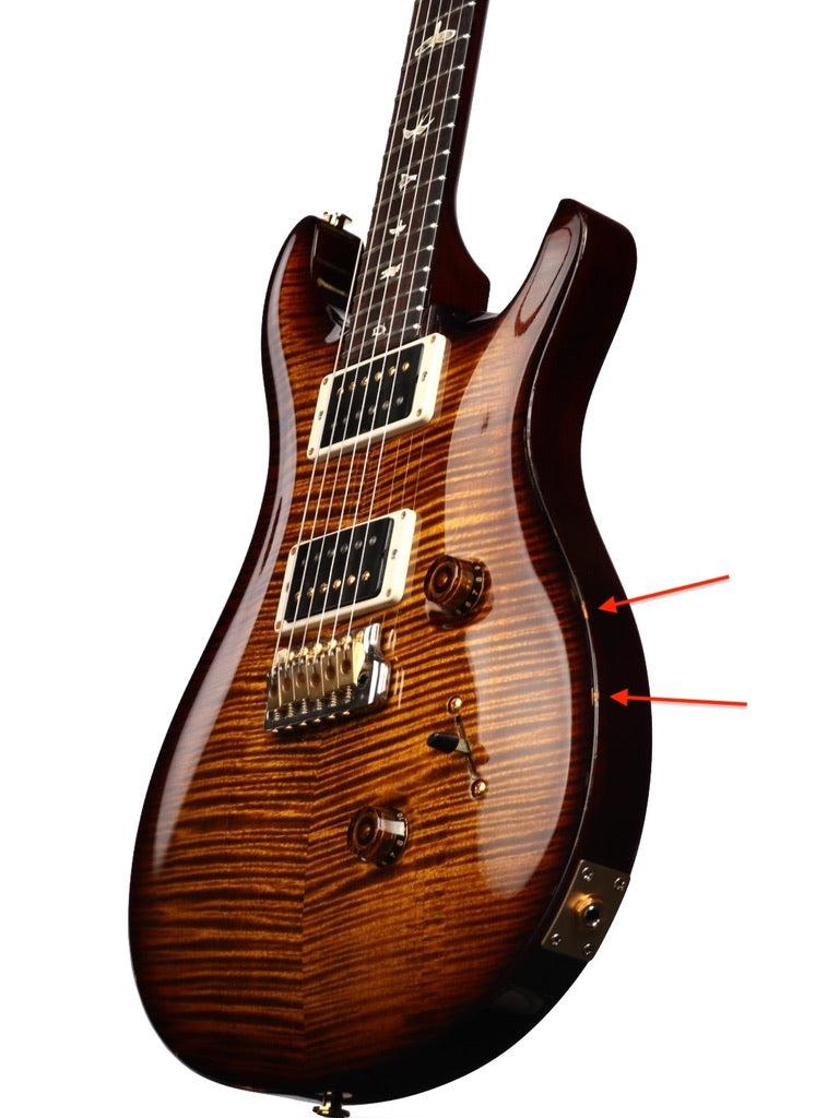 2020 PRS Custom 24 10 Top Black Gold Burst  (Pre-Owned) - Paul Reed Smith Guitars - Heartbreaker Guitars