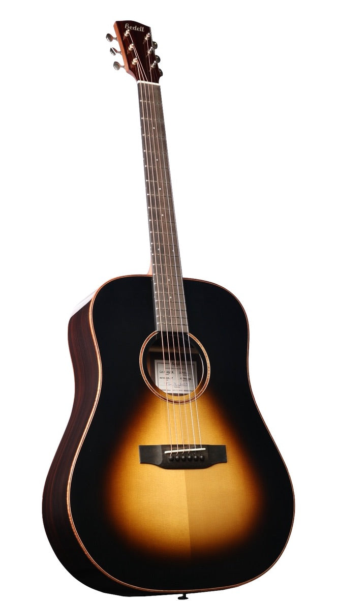 Bedell Coffee House Dreadnought Adirondack Spruce / East Indian Rosewood with K&K Pure Mini #324012