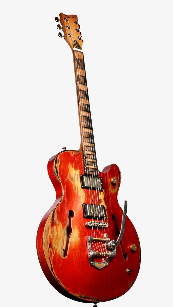 Paoletti 500 Lounge HH Heavy Candy Apple Red NAMM 2024 Edition #235023 - Paoletti - Heartbreaker Guitars