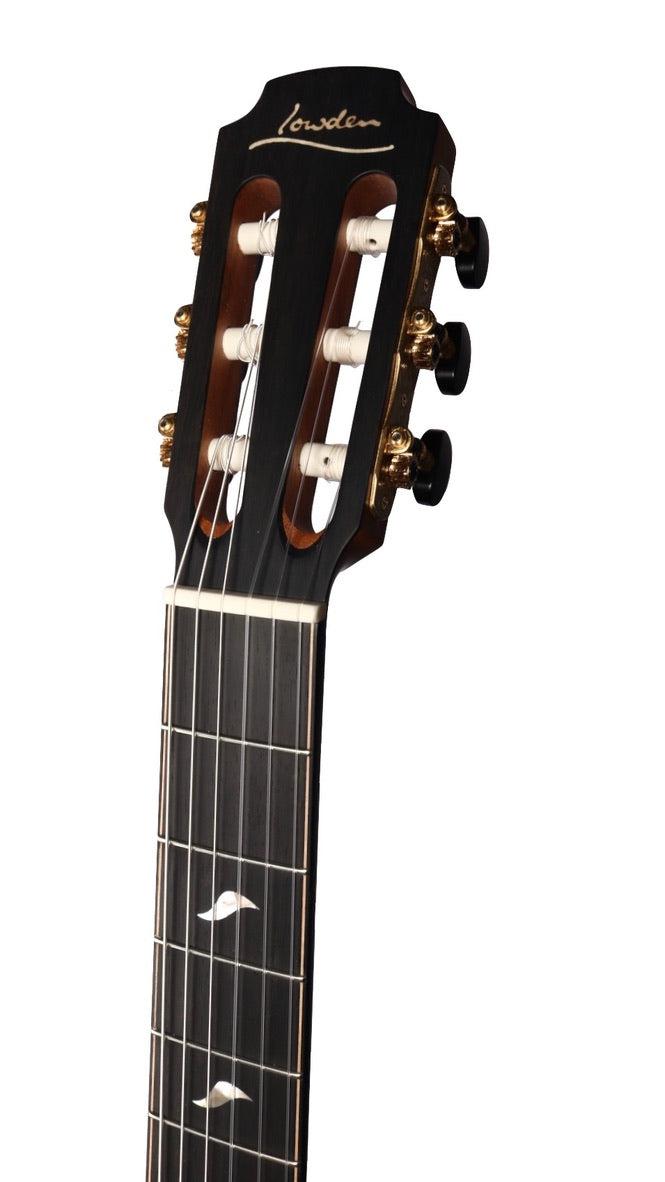 Lowden S50J Nylon Jazz Sinker Redwood / East Indian Rosewood Upgraded with GL Leaf Inlays and 38 Style Abalone Purfling #27709 - Lowden Guitars - Heartbreaker Guitars