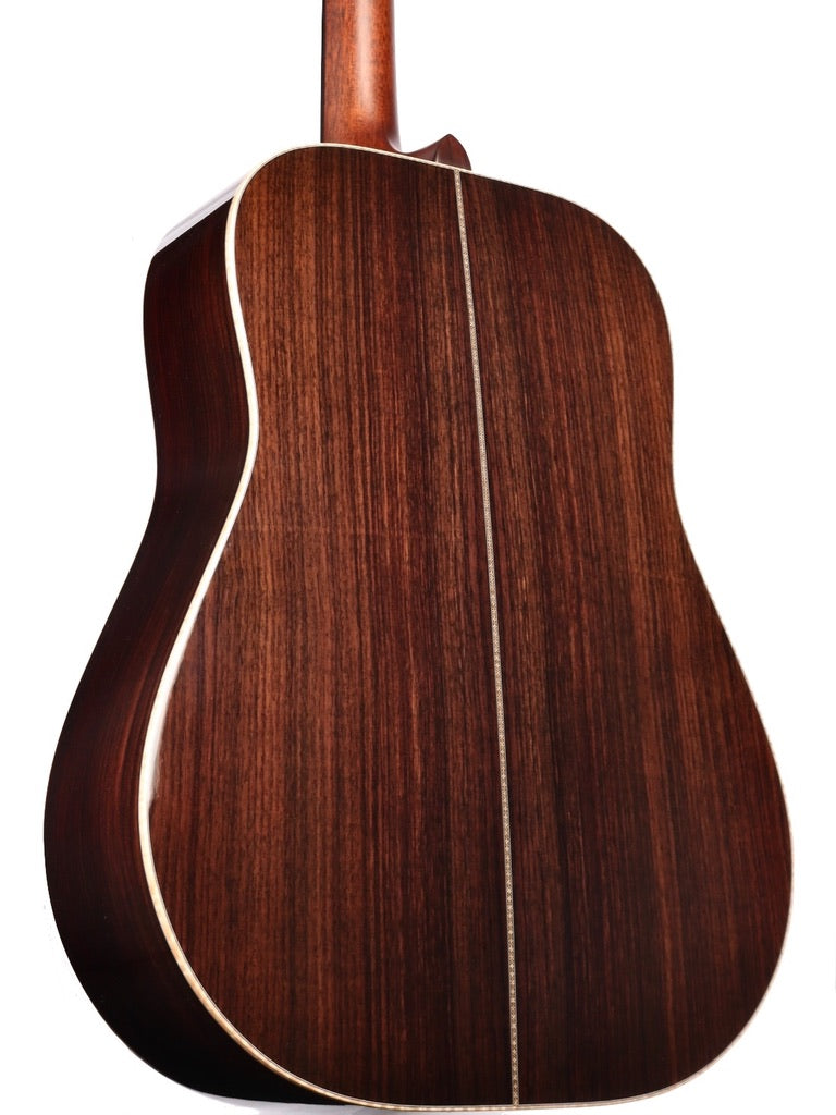 Huss and Dalton Custom D-RH Dreadnought Curly Redwood / East Indian Rosewood #6264