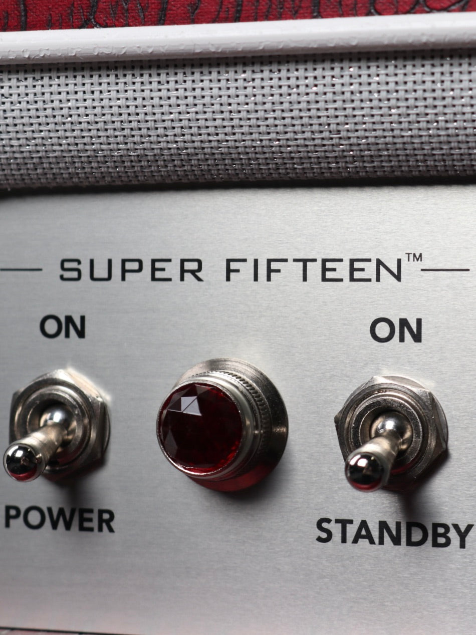 Magnatone Super Fifteen Red Croc Head and 1x12 Extension Cabinet #7752/#7796