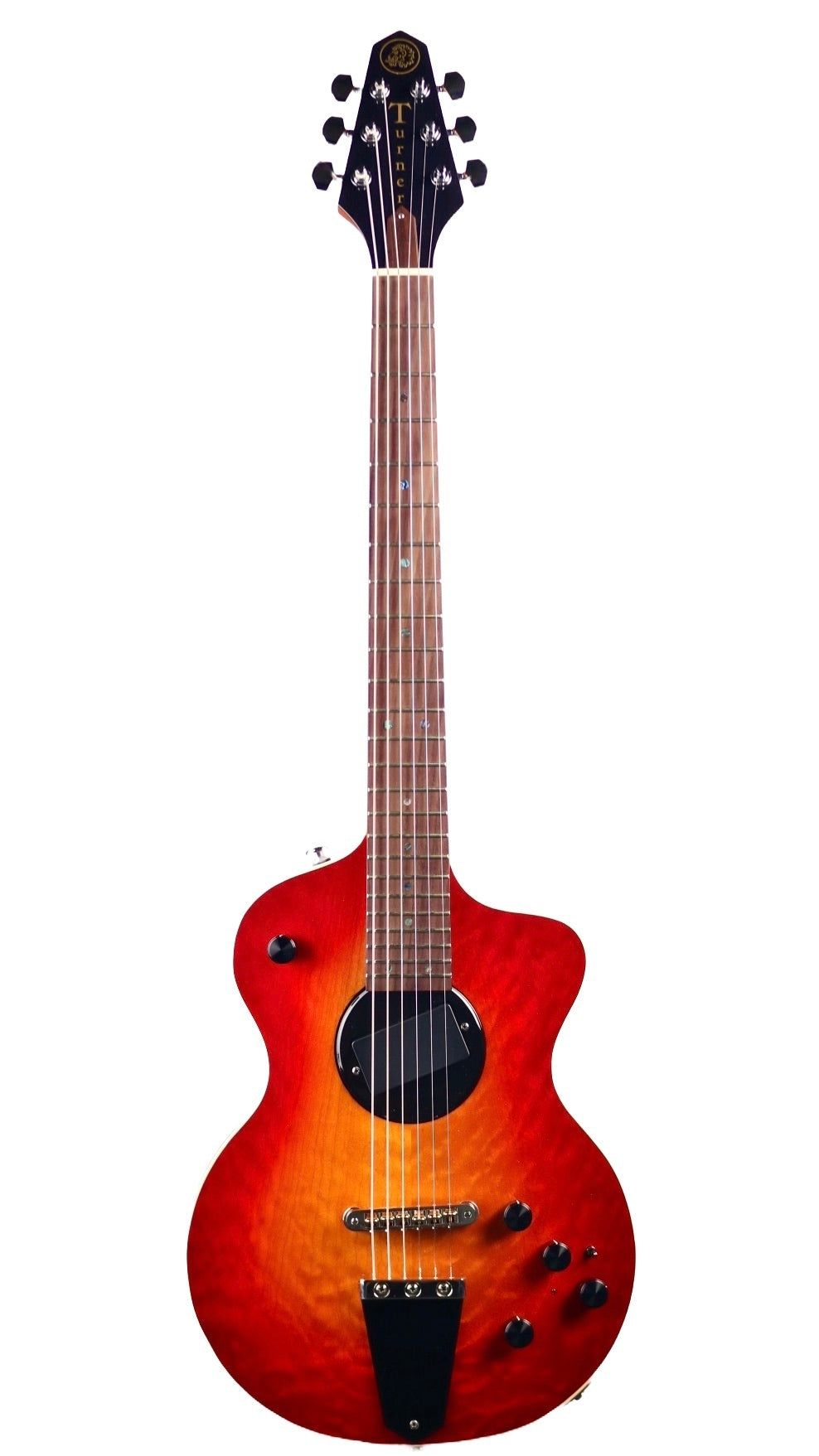 Rick Turner Model 1 Custom Cherry Burst Figured Maple Top #6141