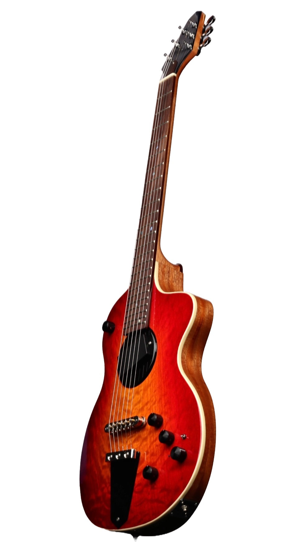 Rick Turner Model 1 Custom Cherry Burst Figured Maple Top #6141