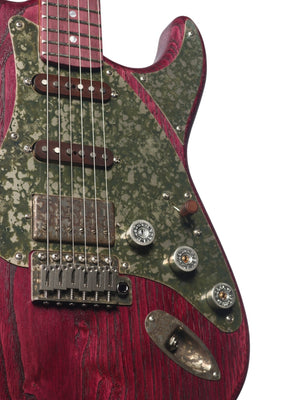Paoletti Alfa Amaranth Chianti Wine HSS with Walnut Pickups #313426