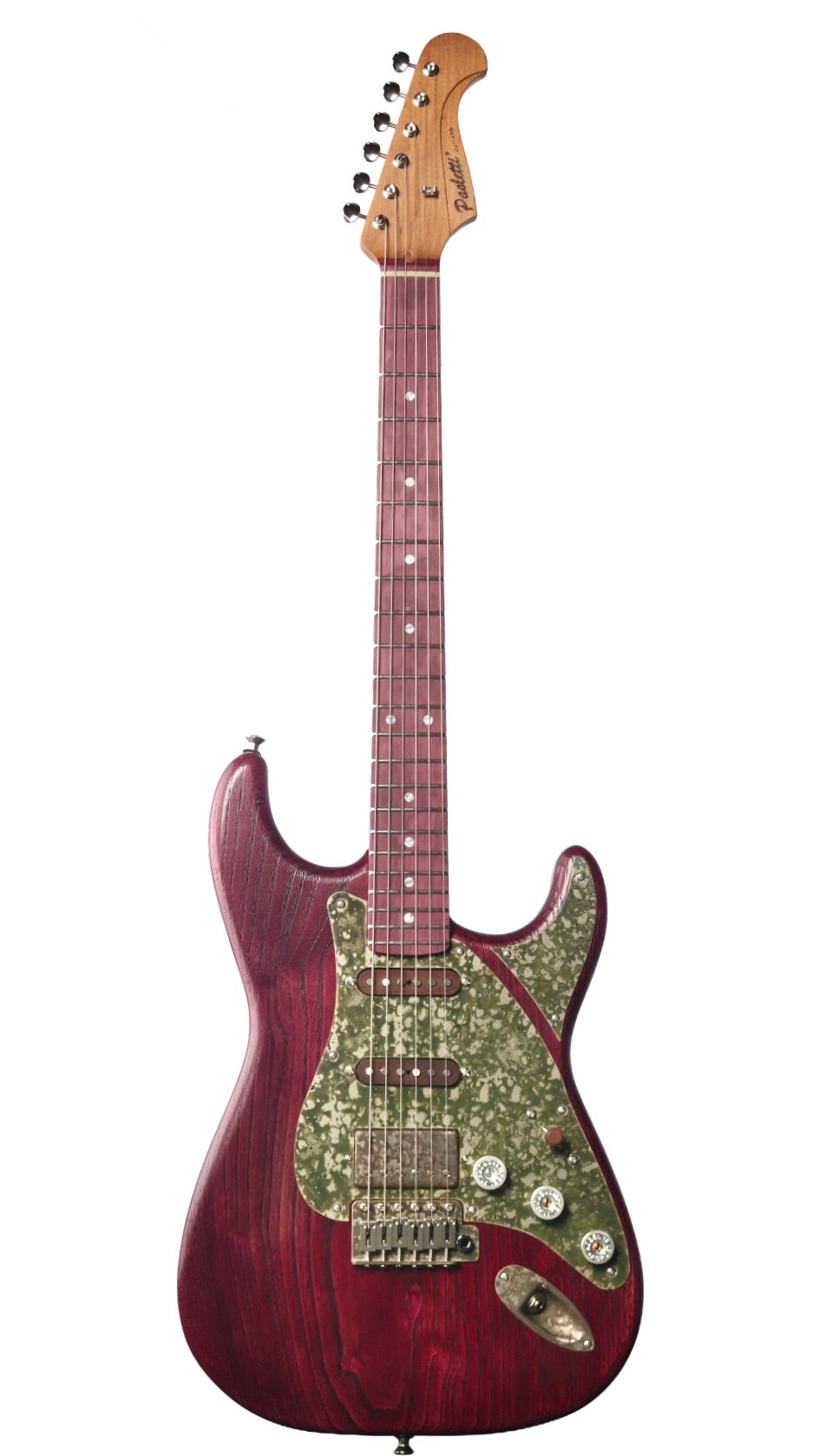 Paoletti Alfa Amaranth Chianti Wine HSS with Walnut Pickups #313426