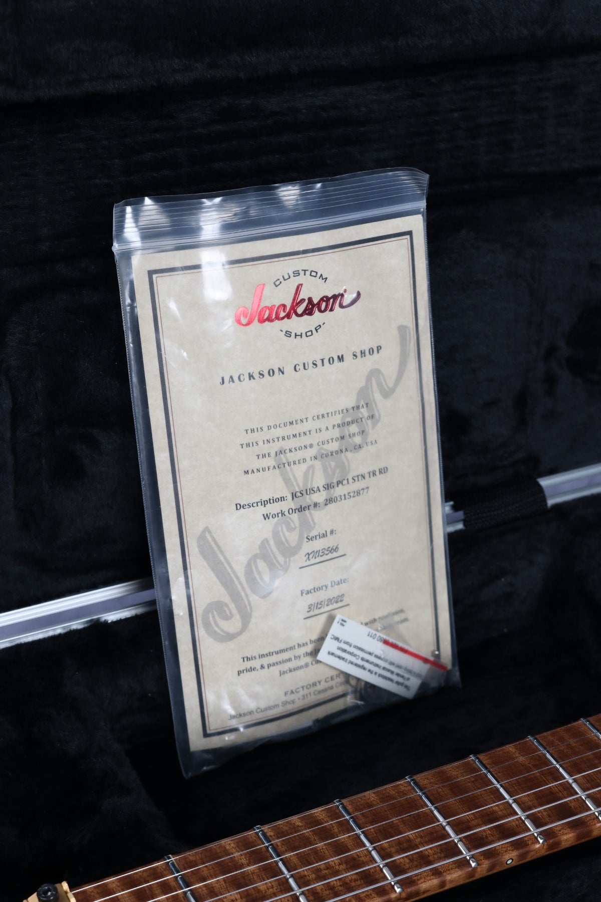 Jackson Custom Shop USA Signature Phil Collen PC1 Satin Transparent Red #13566 (Pre-Owned)