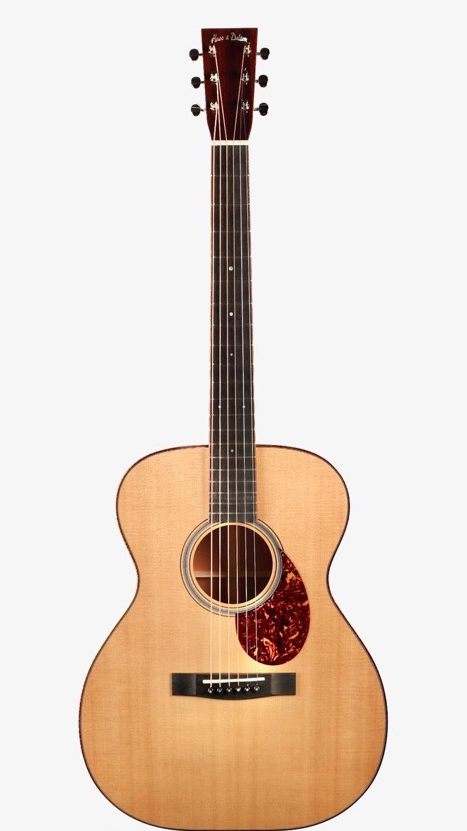 Huss and Dalton Traditional OM Custom Vintage Sitka Spruce / Honduran Mahogany with Upgraded Koa Appointments #6093 - Huss & Dalton Guitar Company - Heartbreaker Guitars