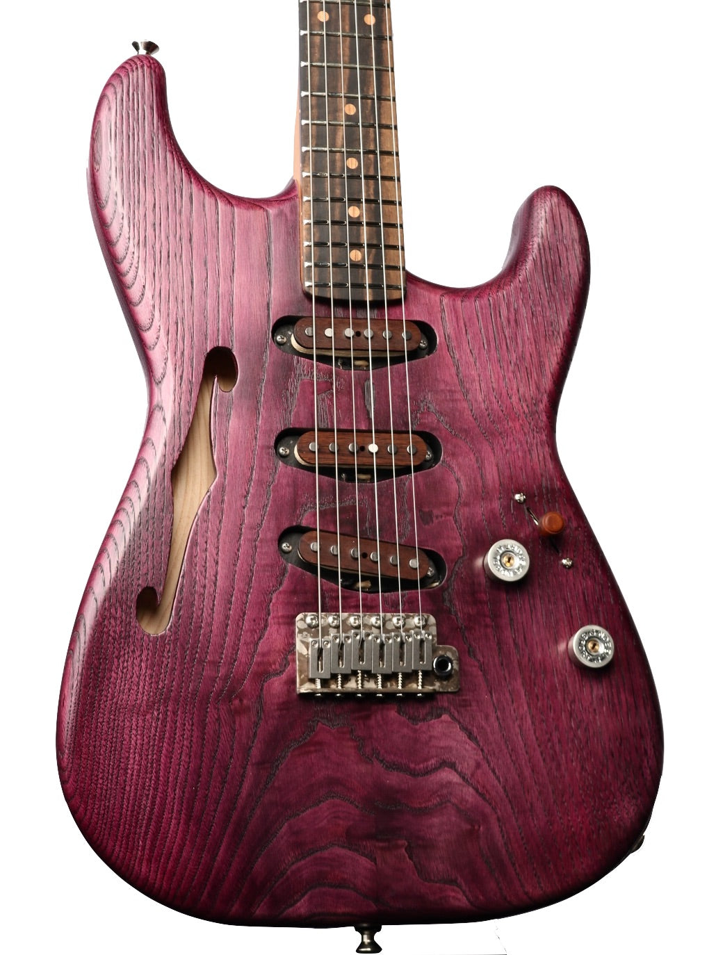 Paoletti Alfa Semi-Hollow Chianti Wine SSS with Walnut Pickups #292425