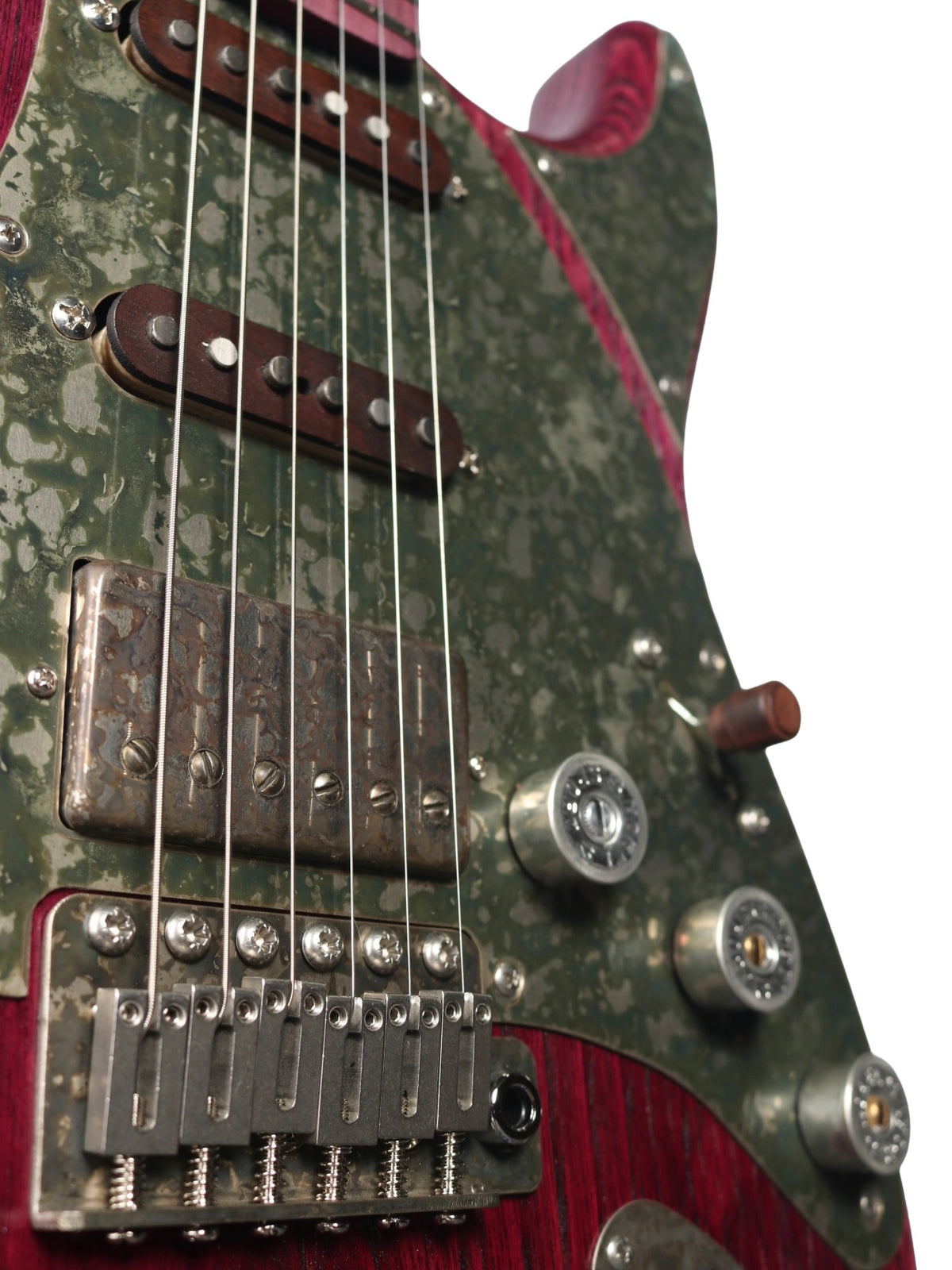Paoletti Alfa Amaranth Chianti Wine HSS with Walnut Pickups #313426