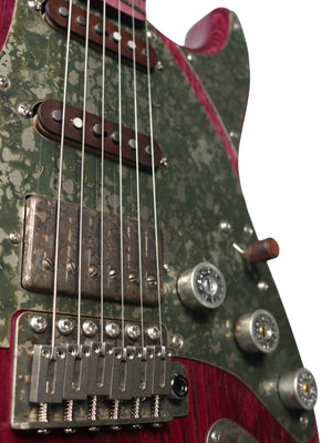 Paoletti Alfa Amaranth Chianti Wine HSS with Walnut Pickups #313426