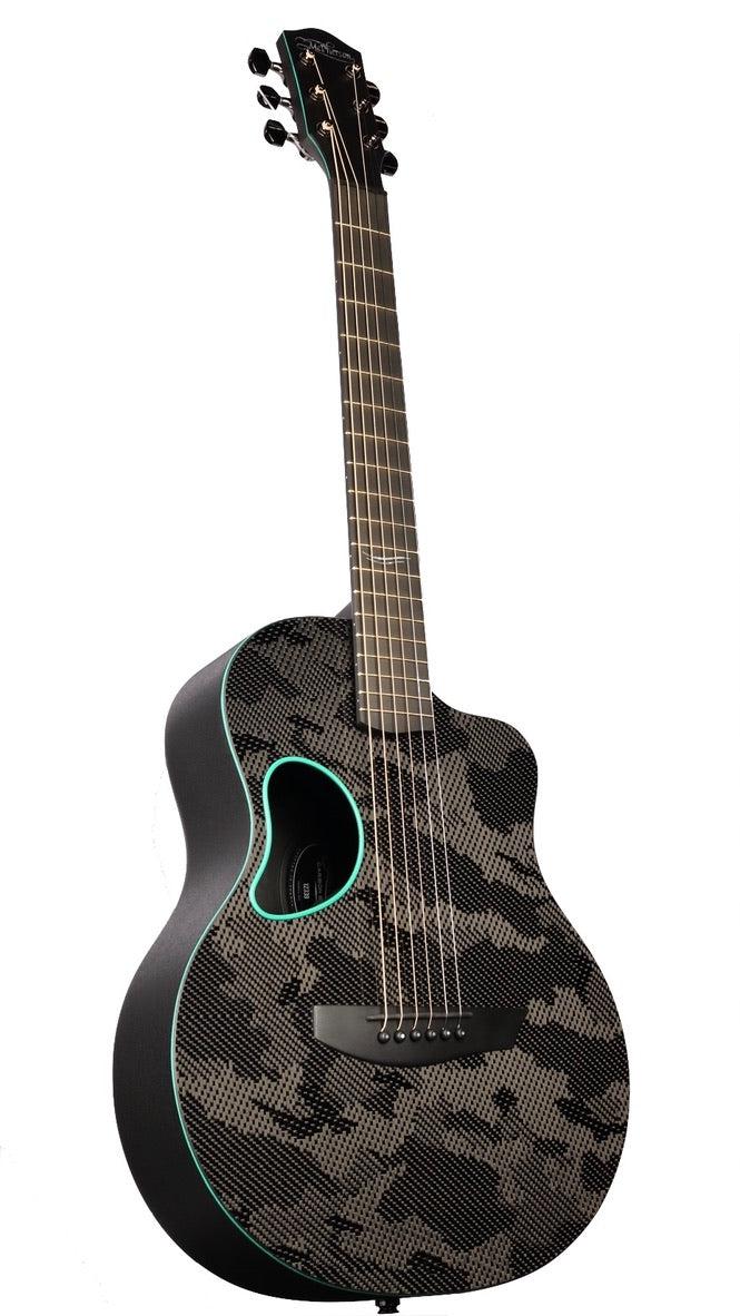 McPherson Carbon Fiber Touring Green Camo Blackout #12339 - McPherson Guitars - Heartbreaker Guitars