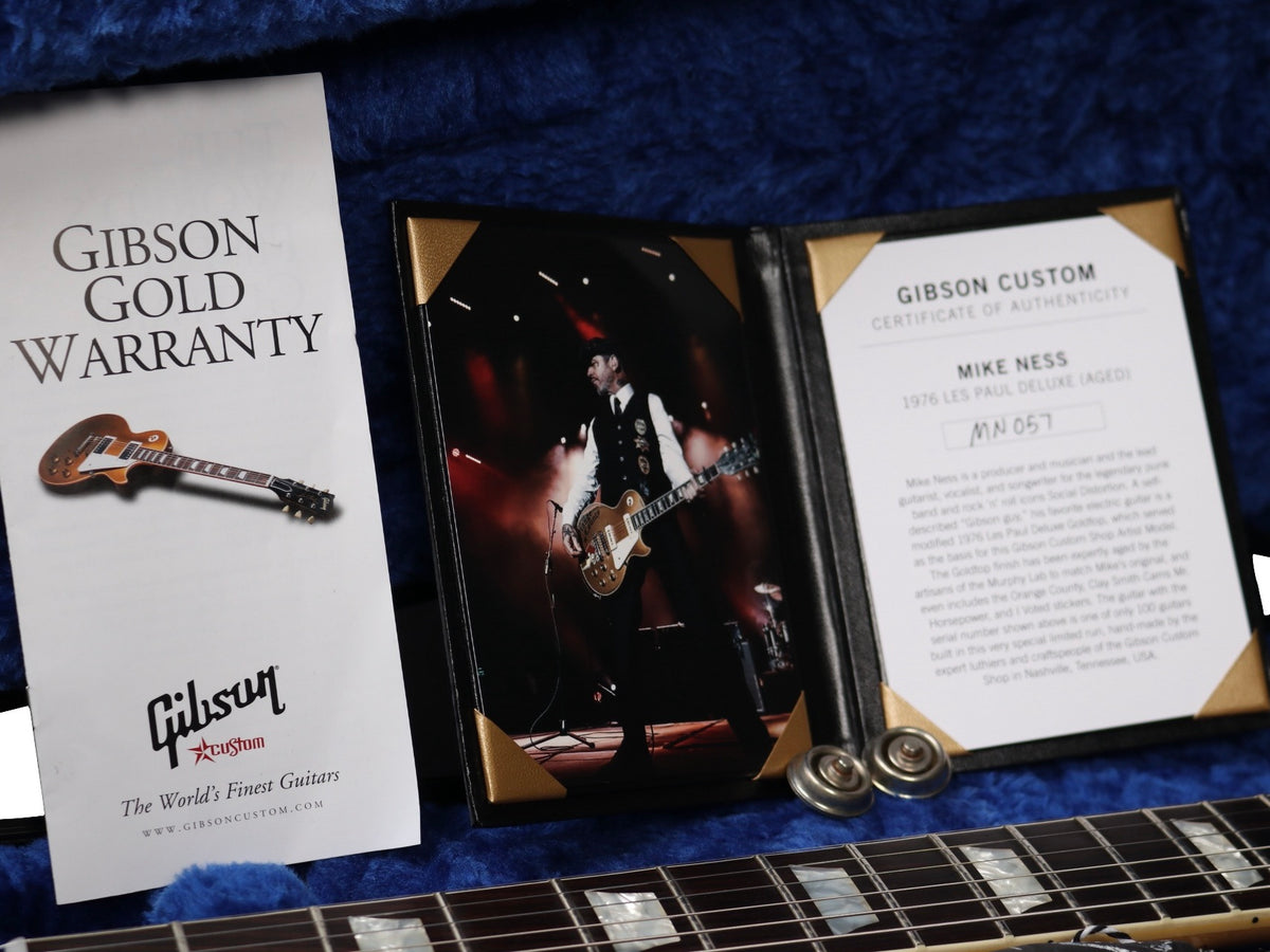 Gibson Murphy Labs Mike Ness Signature 1976 Les Paul Deluxe Goldtop Aged #MN057 (Pre-Owned)