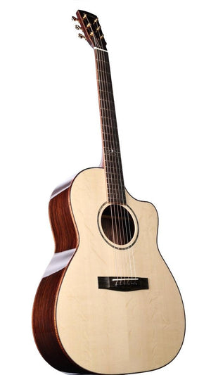 Huss and Dalton CM Custom Italian Bearclaw Spruce / Master Grade Figured Indian Rosewood #6121 - Huss & Dalton Guitar Company - Heartbreaker Guitars