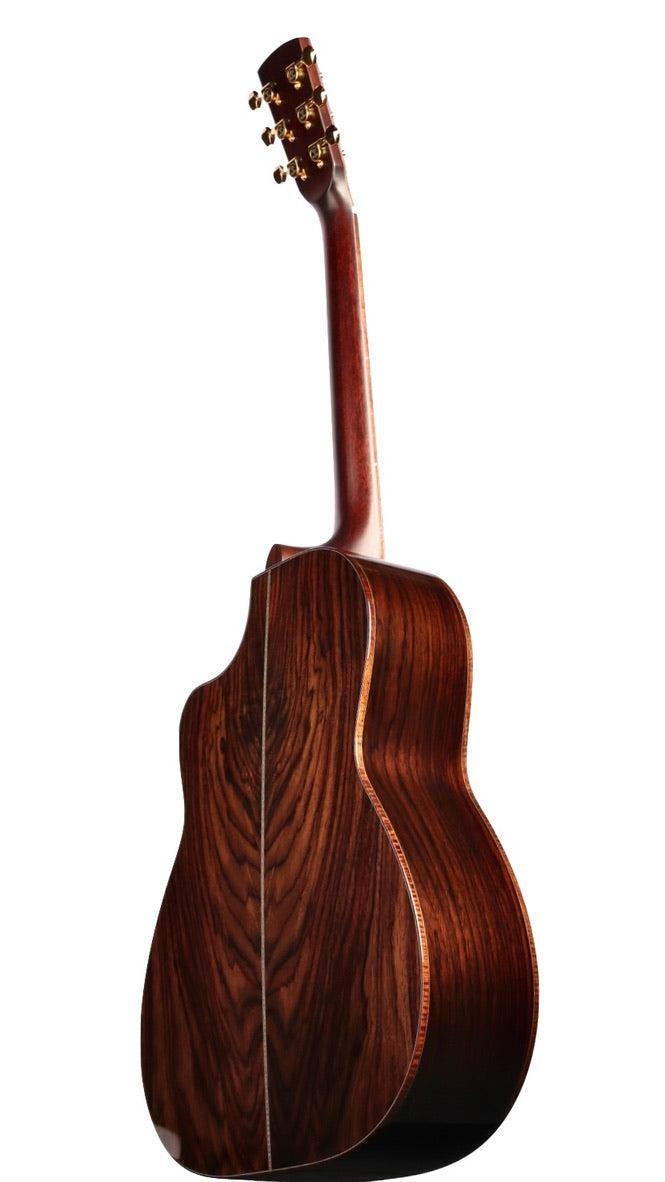 Huss and Dalton CM Custom Italian Bearclaw Spruce / Master Grade Figured Indian Rosewood #6121 - Huss & Dalton Guitar Company - Heartbreaker Guitars