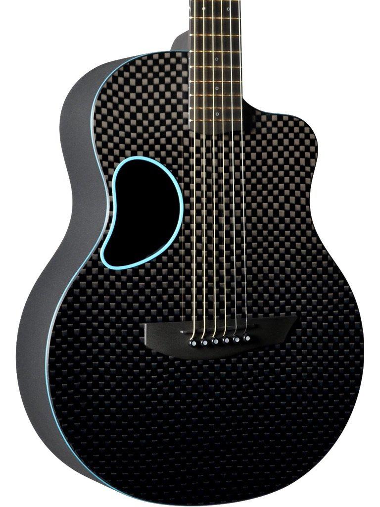 McPherson Carbon Fiber Touring Blue w/ Basketweave Finish #11240 - McPherson Guitars - Heartbreaker Guitars