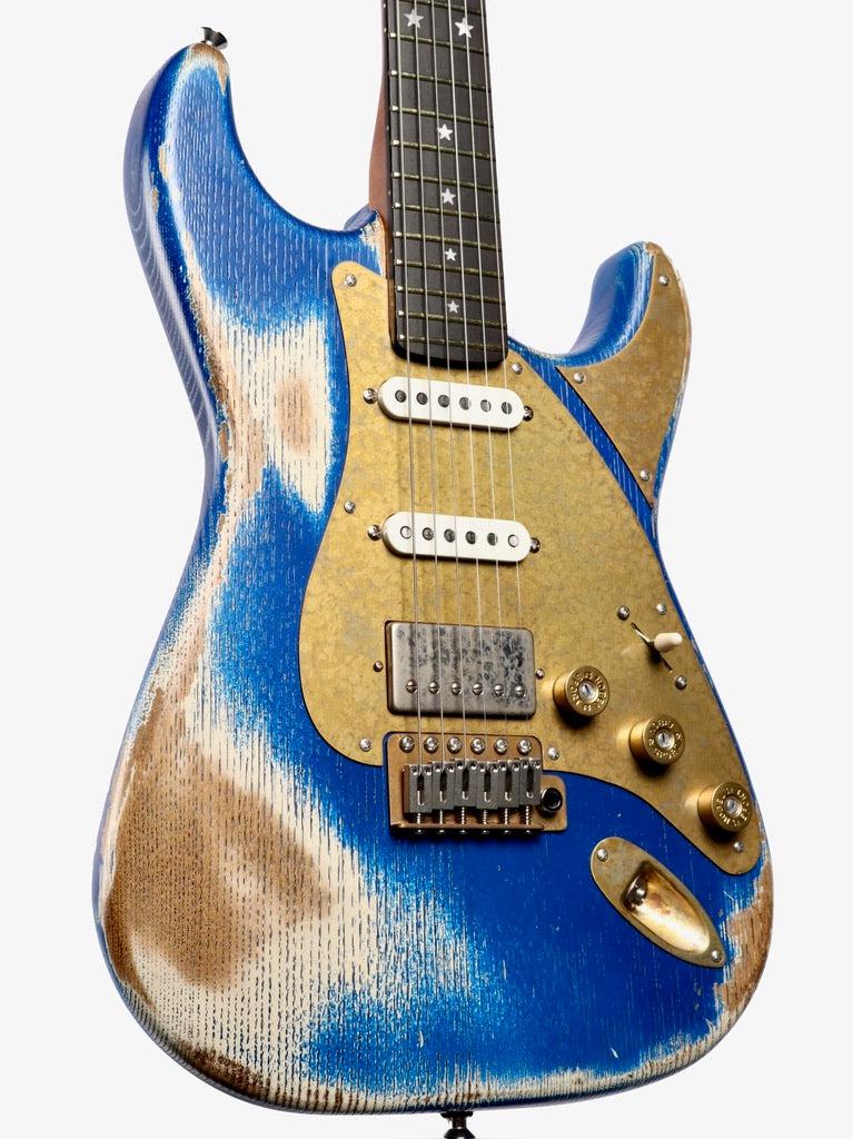 Paoletti Stratospheric Loft HSS Dallas Blue #201122 - Paoletti - Heartbreaker Guitars