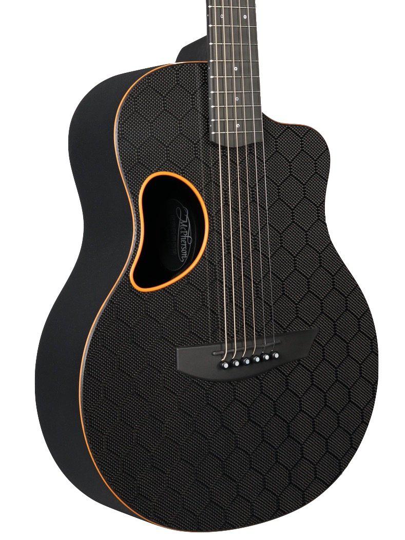 McPherson Carbon Fiber Touring Honeycomb Orange with Satin Pearl Hardware #10838 - McPherson Guitars - Heartbreaker Guitars