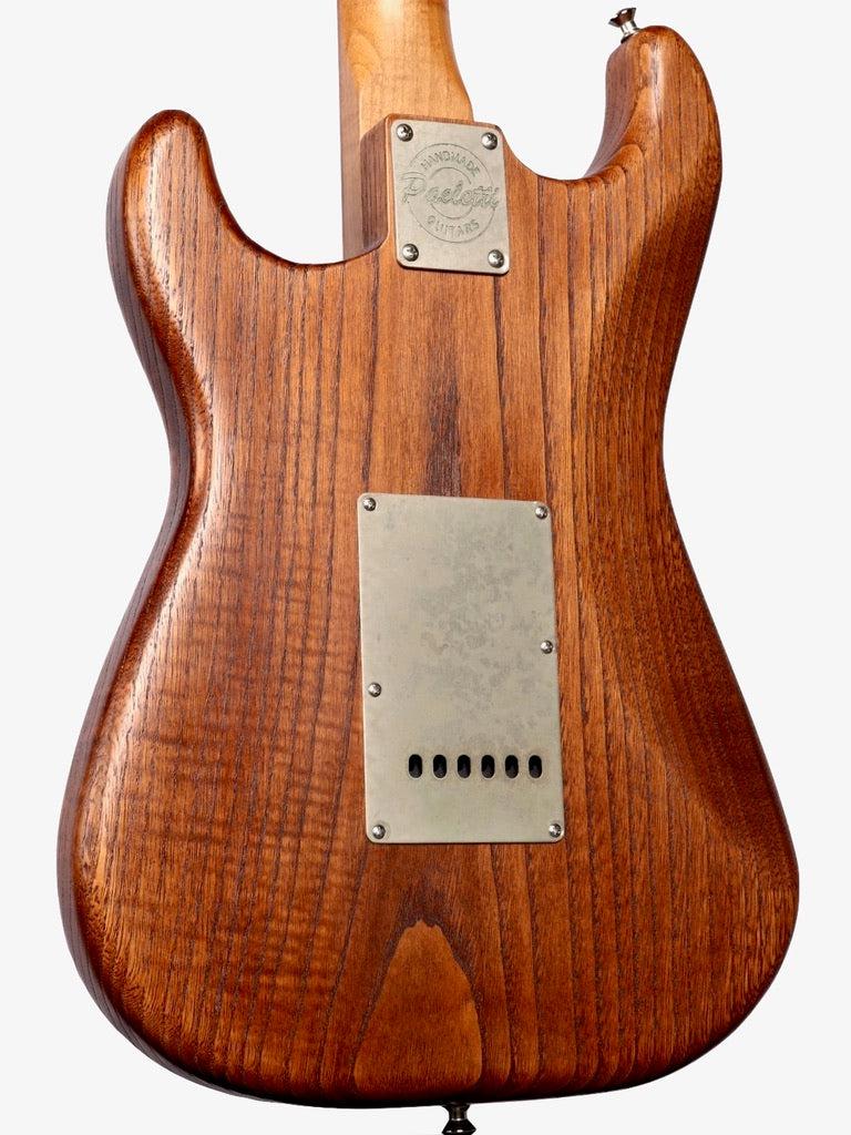Paoletti Stratospheric Wine SSS with Wood Pickups #151321 - Paoletti - Heartbreaker Guitars
