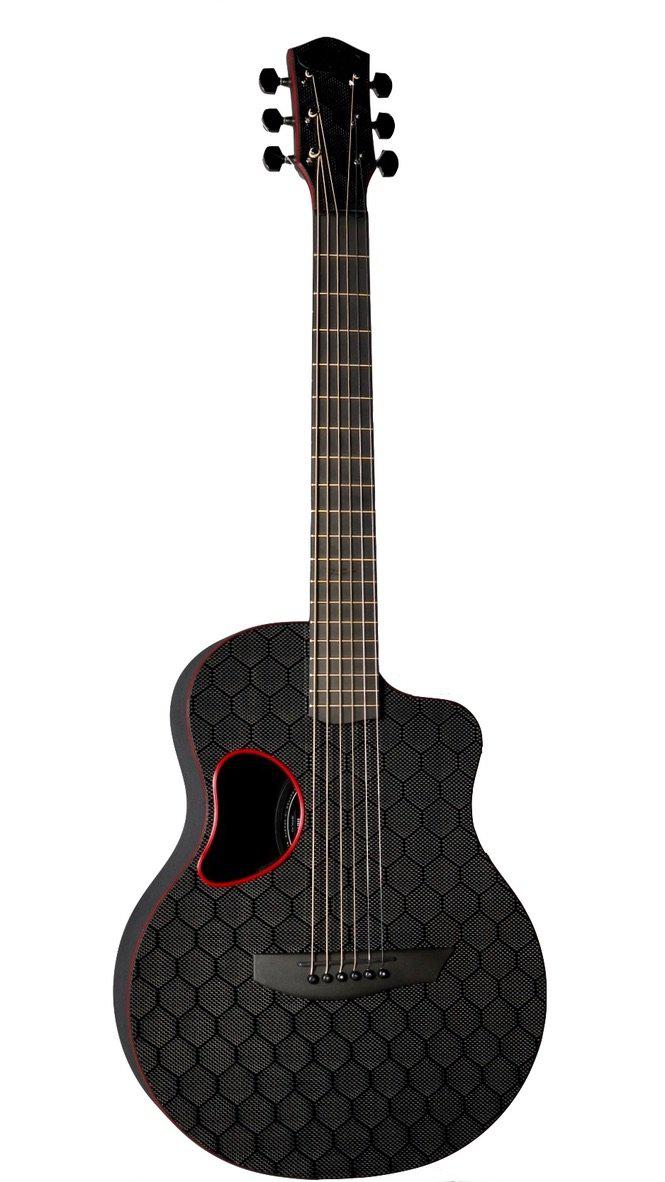 McPherson Carbon Fiber Blackout Touring Red w/ Honeycomb Finish #11175 - McPherson Guitars - Heartbreaker Guitars