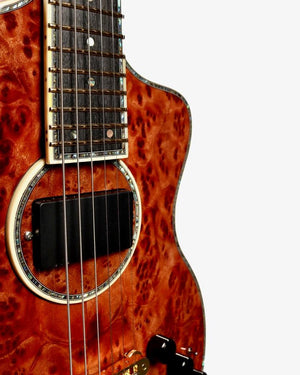 Rick Turner Model 1 Featherweight Deluxe Custom Camphor Burl #5732 - Rick Turner Guitars - Heartbreaker Guitars