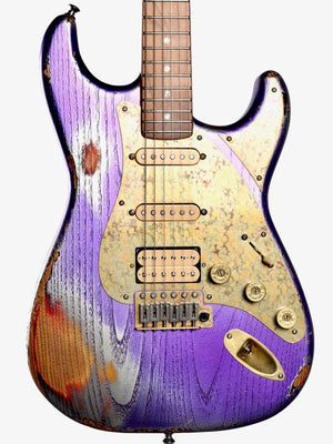 Paoletti Stratospheric Loft HSS Firemist Purple #170822 - Paoletti - Heartbreaker Guitars