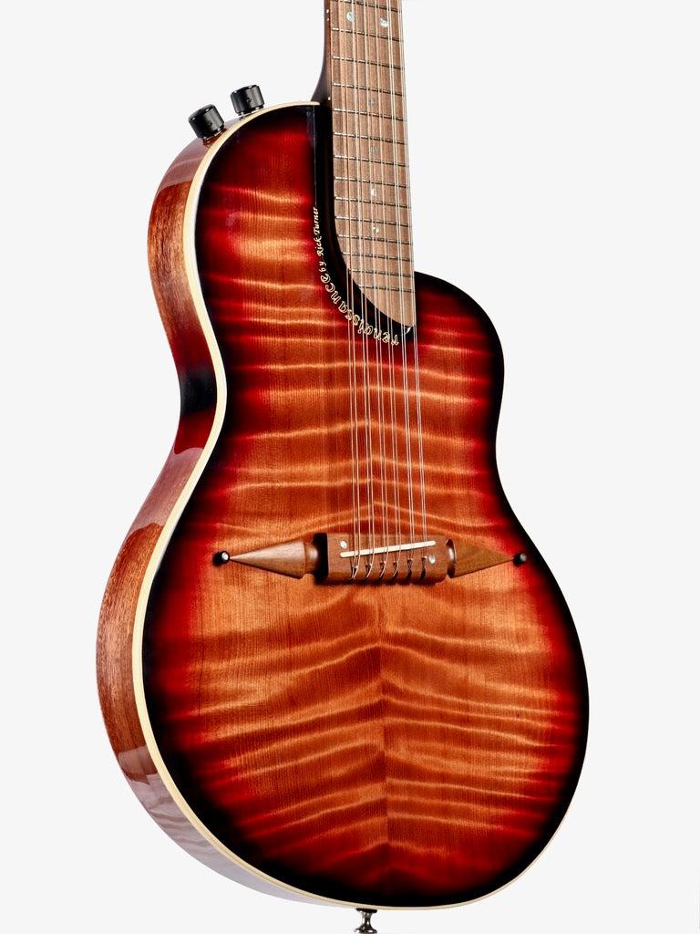 Rick Turner Renaissance RS12 Dark Burst Curly Redwood / Mahogany #5587 - Rick Turner Guitars - Heartbreaker Guitars