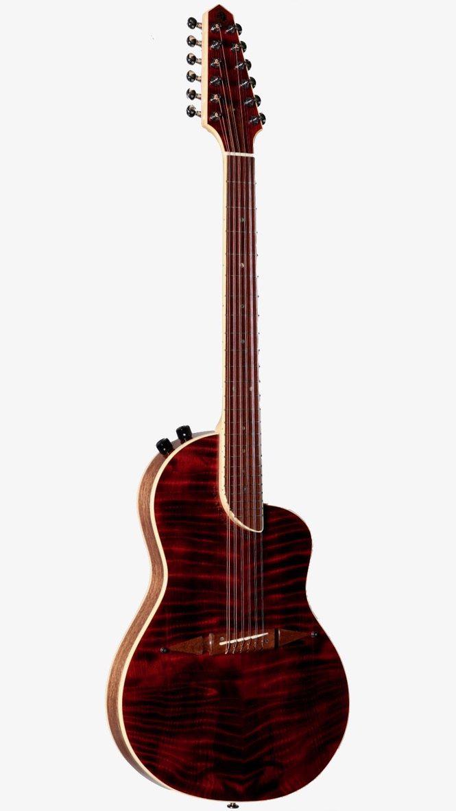 Rick Turner Renaissance RS12 Curly Redwood / Black Acacia #5602 - Rick Turner Guitars - Heartbreaker Guitars