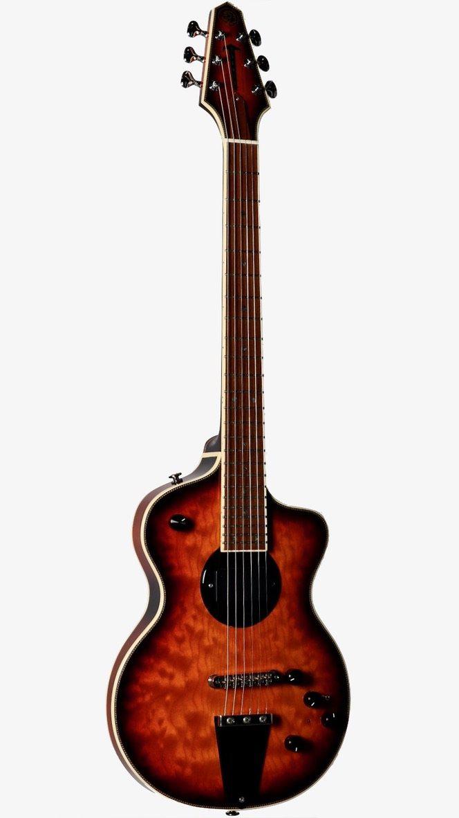 Rick Turner Model 1 Featherweight Custom Dark Burst #5513 - Rick Turner Guitars - Heartbreaker Guitars