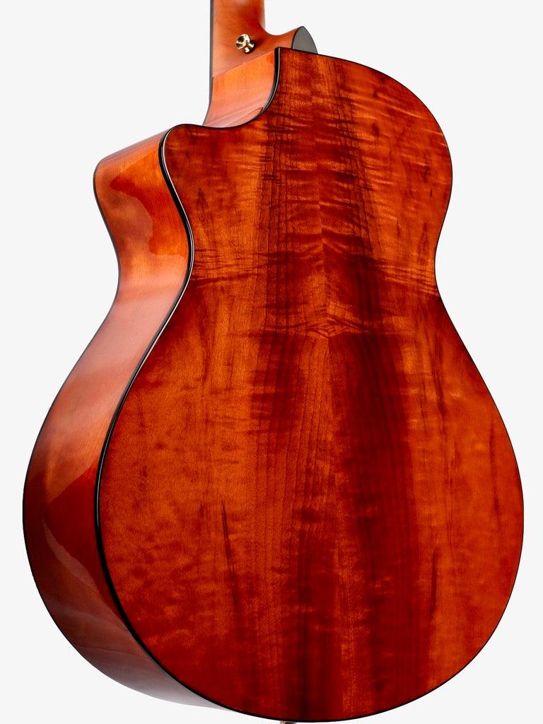 Breedlove Jeff Bridges Signature Oregon Concerto CE Myrtlewood Bourbon Burst #27216 - Breedlove Guitars - Heartbreaker Guitars