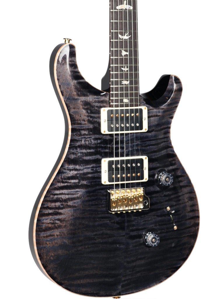 PRS Custom 24 Black Grey Black 10 Top Hybrid Package Pattern Thin 