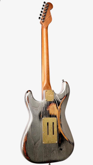 Paoletti Stratospheric Loft HSS Relic Black w/ Floyd Rose #190022 - Paoletti - Heartbreaker Guitars