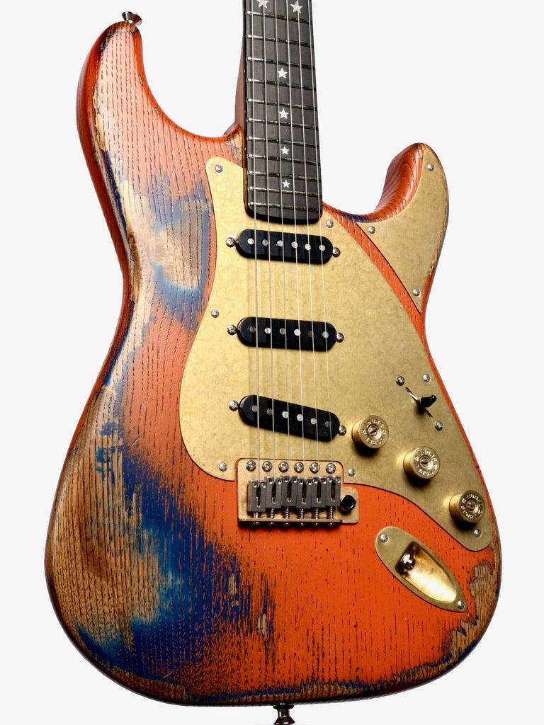 Paoletti Stratospheric Loft SSS Chicago Orange #201322 - Paoletti - Heartbreaker Guitars