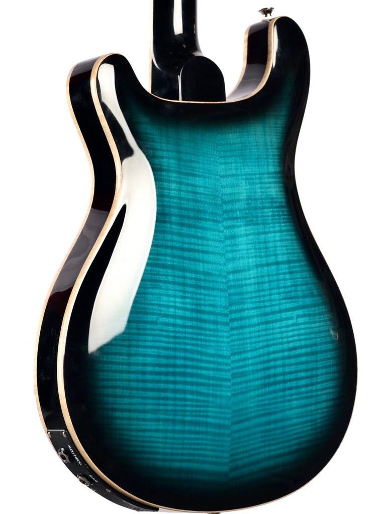 PRS Hollowbody II Piezo SE Peacock Blue Smokeburst #25177 - Paul Reed Smith Guitars - Heartbreaker Guitars