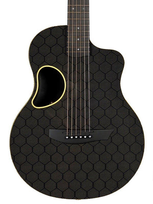 McPherson Carbon Fiber Touring Honeycomb Yellow with Gold Hardware #10671 - McPherson Guitars - Heartbreaker Guitars