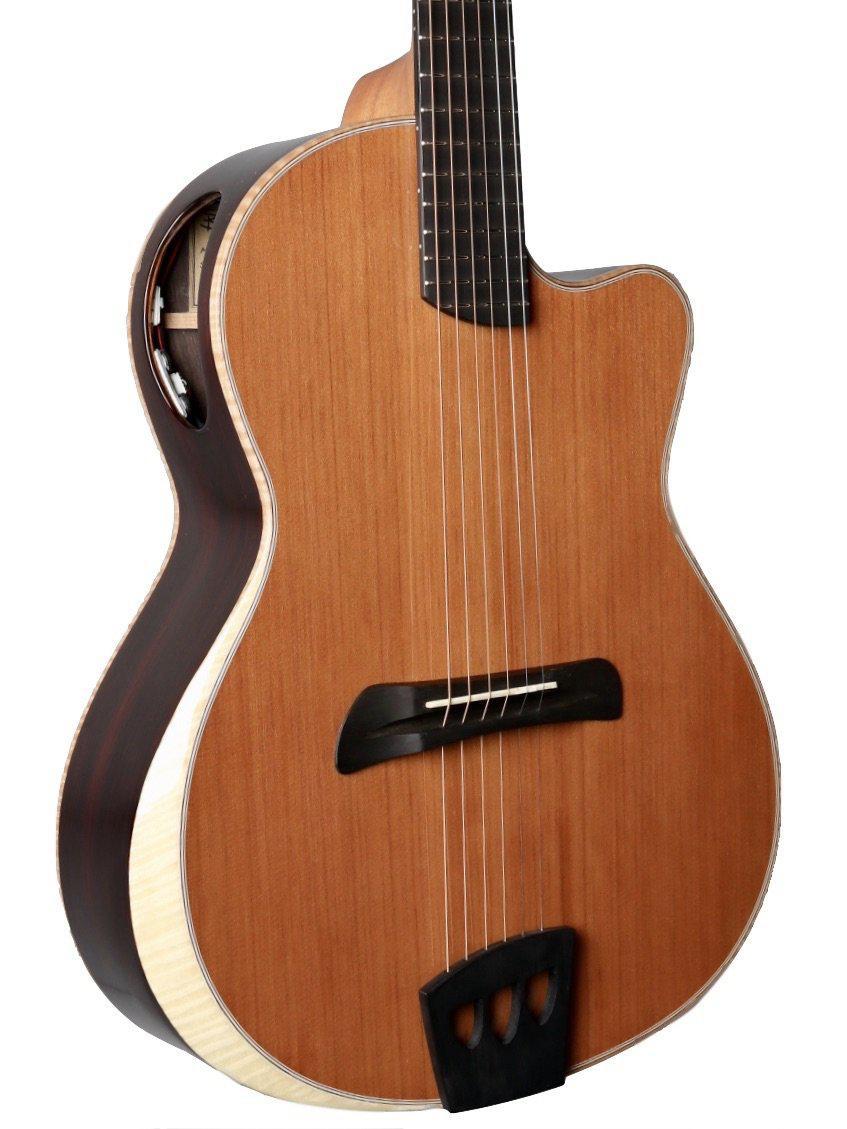 Batson Gypsy Western Red Cedar / Indian Rosewood #K18050004 - Batson - Heartbreaker Guitars