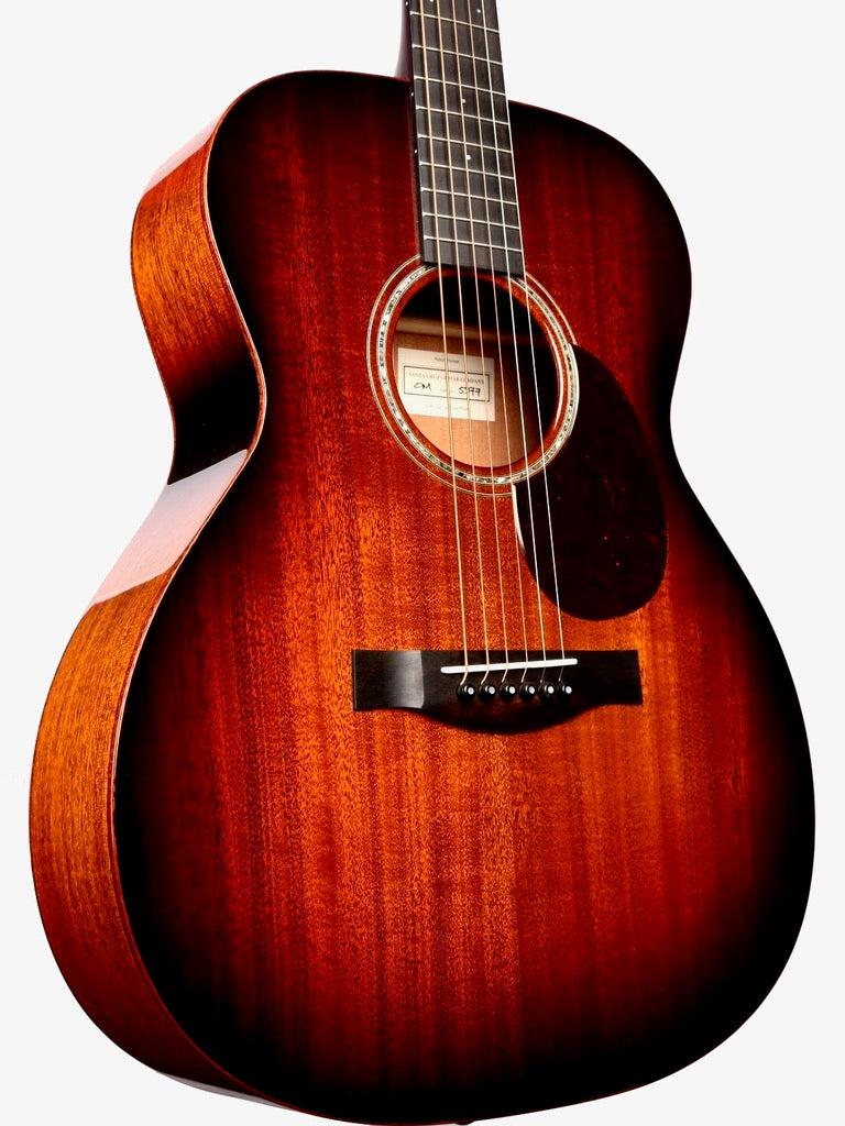 Santa Cruz OM All-Mahogany Dark Burst Custom #5977 - Santa Cruz Guitar Company - Heartbreaker Guitars