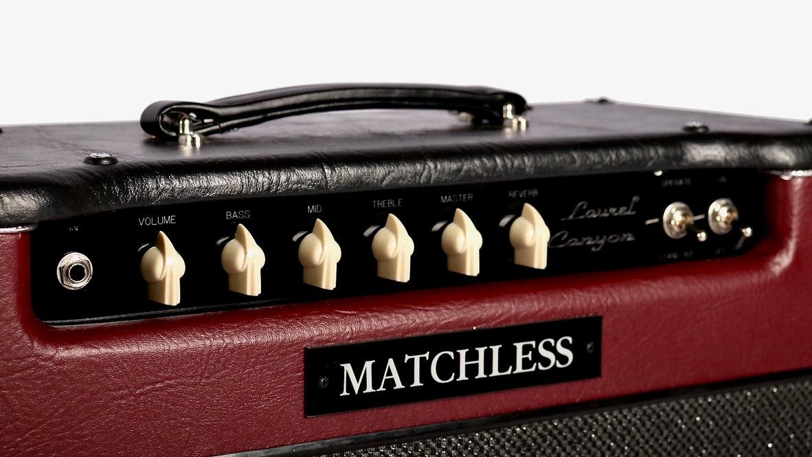 Matchless Laurel Canyon Reverb Black & Burgundy #V00224 - Matchless Amplifiers - Heartbreaker Guitars