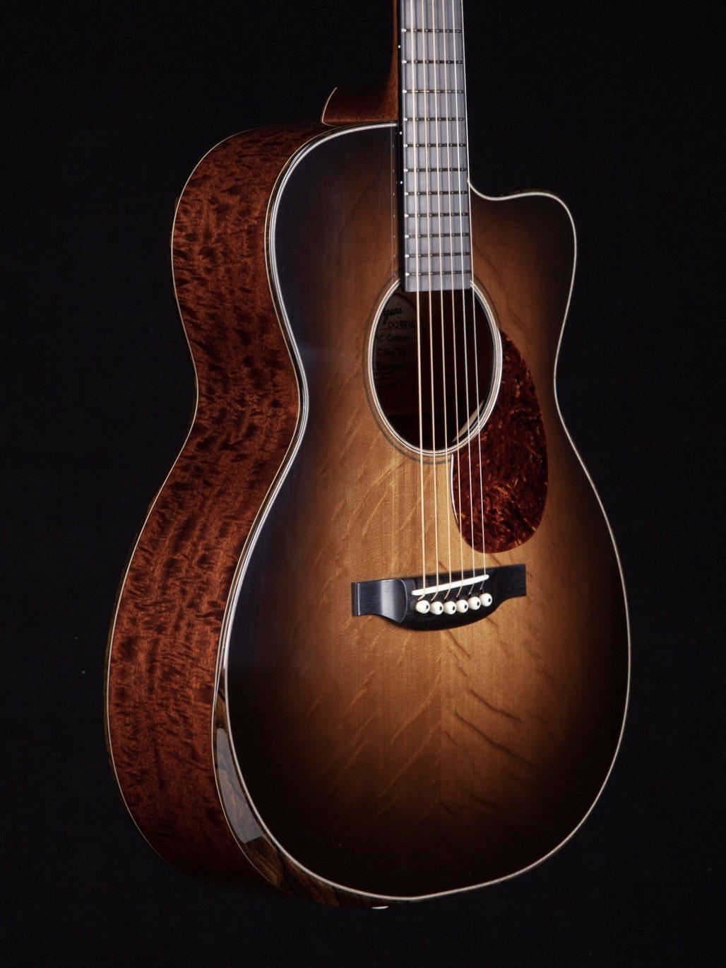 Bourgeois OMC Large Sound Hole Arm Bevel with Master Grade Mahogany Aged Tone #8845 - Bourgeois Guitars - Heartbreaker Guitars