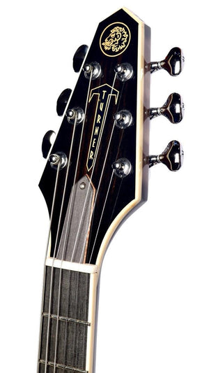 Rick Turner Model 1 Custom Ebony Burst with Full Electronics Package #5797 - Rick Turner Guitars - Heartbreaker Guitars
